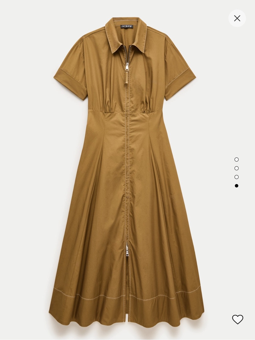 J. Crew Arden Shirt Dress in Cotton Poplin